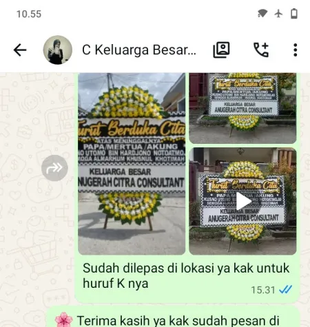 Pengiriman Papan Bunga Duka Tegalgondo Butuh